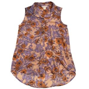 Sheer Boho Floral Tank
